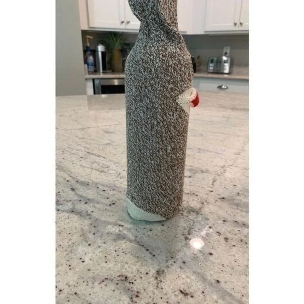 Sock Monkey Wine Bag